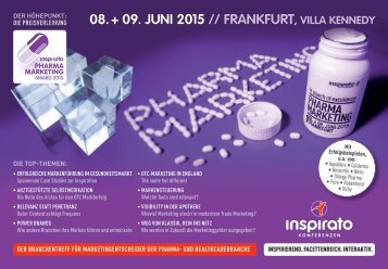 Konferenz PHARMA MARKETING 2015