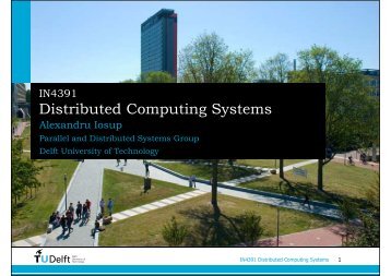 Introduction to IN4391 - Parallel and Distributed Systems - TU Delft