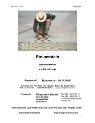 Stolperstein - Film Kino Text