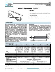 Linear Displacement Sensor HS - sensitec