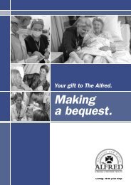 Your will - making a bequest - Alfred Hospital