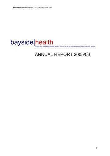 bayside|health - Alfred Hospital