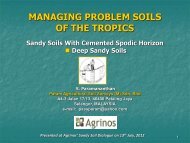 2. Managing Sandy Soil Problems - Dr. S. Paramananthan ... - Agrinos
