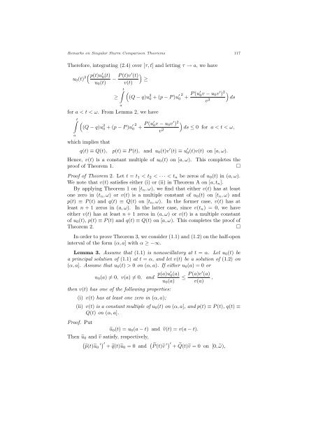 REMARKS ON SINGULAR STURM COMPARISON THEOREMS