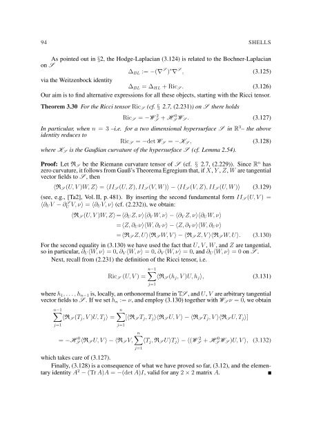 EQUATIONS OF ELASTIC HYPERSURFACES