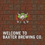 WELCOME TO BAXTER BREWING CO.