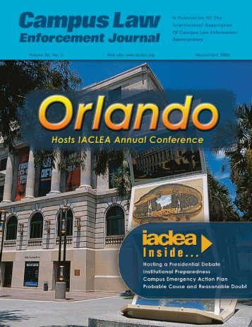 Volume 36, No. 2 - March/April 2006 Campus Law ... - IACLEA