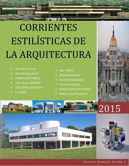 2015 CORRIENTES ESTILÍSTICAS DE LA ARQUITECTURA