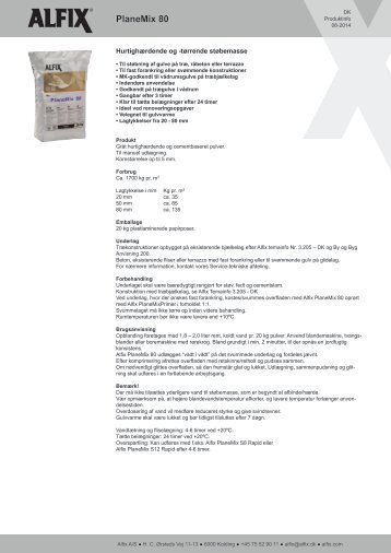 PlaneMix 80 - Alfix A/S