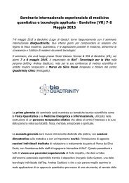 Fisica Quantistica al Seminario BioQuadtrinity organizzato da BioT