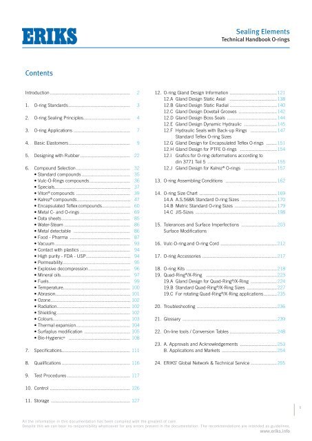 Eriks Nv O Ring Technical Handbook