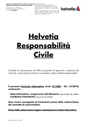 Helvetia ResponsabilitÃ  Civile