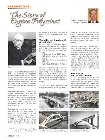 Perspective - Eugene Freyssinet - Aspire - The Concrete Bridge ...