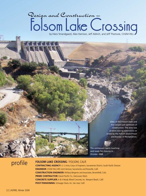Folsom Lake Crossing - Aspire - The Concrete Bridge Magazine