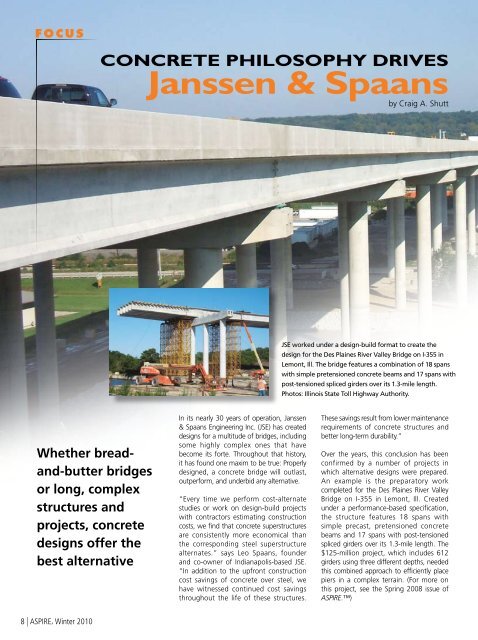 ASPIRE Winter 10 - Aspire - The Concrete Bridge Magazine