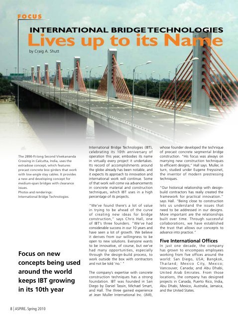 ASPIRE Spring 10 - Aspire - The Concrete Bridge Magazine