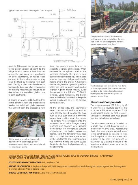 ASPIRE Spring 10 - Aspire - The Concrete Bridge Magazine