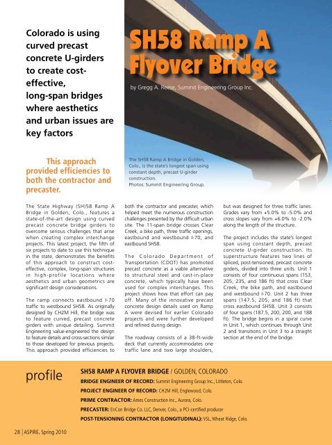 ASPIRE Spring 10 - Aspire - The Concrete Bridge Magazine