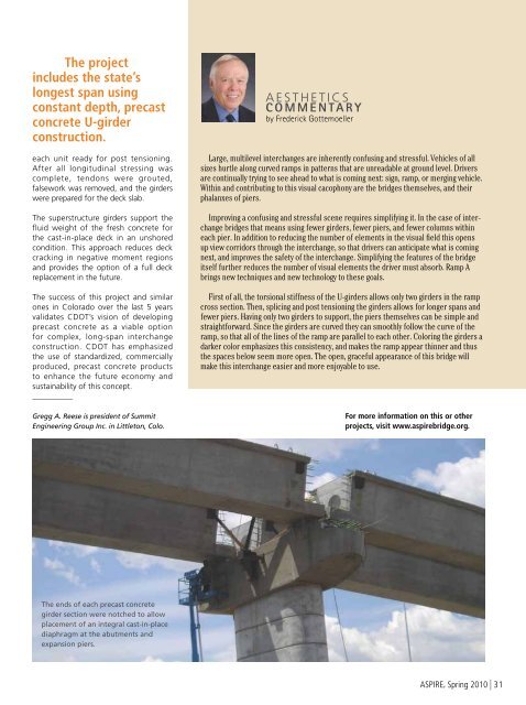 ASPIRE Spring 10 - Aspire - The Concrete Bridge Magazine