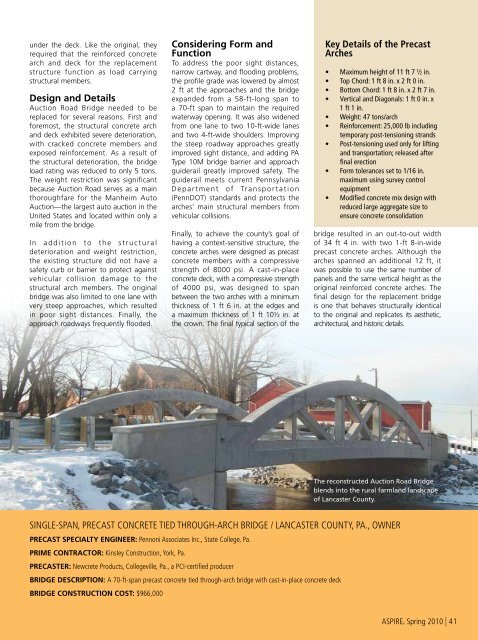 ASPIRE Spring 10 - Aspire - The Concrete Bridge Magazine