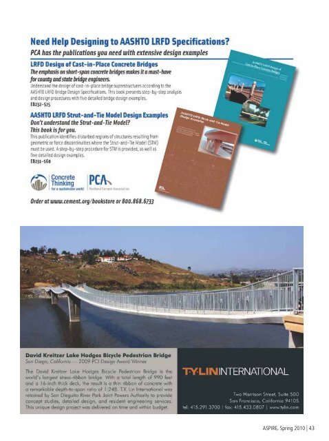 ASPIRE Spring 10 - Aspire - The Concrete Bridge Magazine