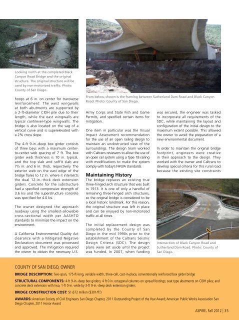 ASPIRE Fall 2012 - Aspire - The Concrete Bridge Magazine