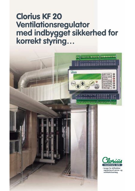 Clorius KF 20 Ventilationsregulator med indbygget ... - broen-sei