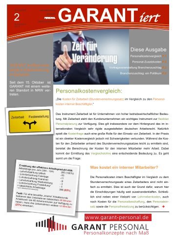 GARANTiert Newsletter 11.2012 - GARANT Personal GmbH