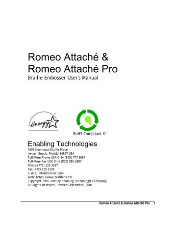 Romeo Attaché & Romeo Attaché Pro - Enabling Technologies