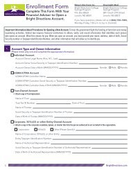 Enrollment Form - Bright Directions