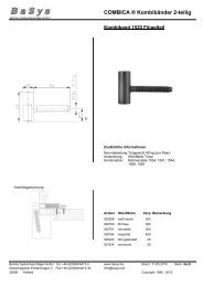 KombibÃ¤nder 2-teilig - Bartels SystembeschlÃ¤ge GmbH