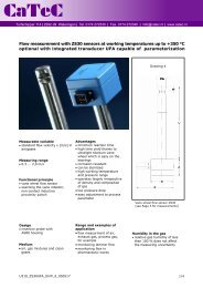 Flow Measurement With Sensors Zs25 At Working Temperatures Up To