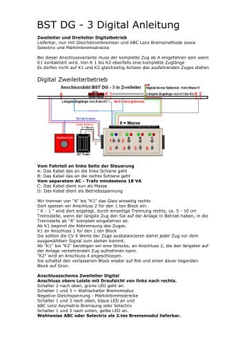 BST DG - 3 Digital Anleitung 2012 - Modellbahnwerkstatt