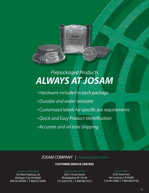 floor drains - Josam