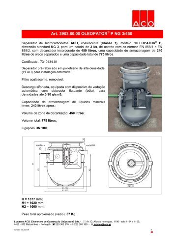 Art. 3903.80.00 OLEOPATOR P NG 3/450 - lusitana aco