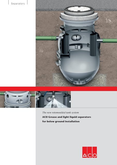 ACO Grease and light liquid separators for below ground installation ...