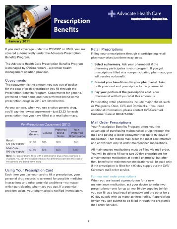 Prescription Benefits - Advocate Benefits - Advocate Health Care