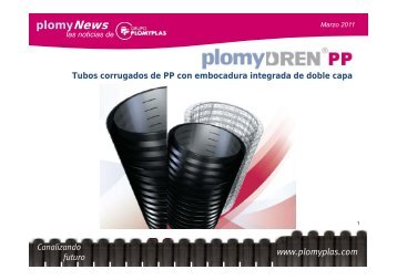 Nuevos tubos plomyDREN - Plomyplas