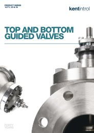 TOP AND BOTTOM GUIDED VALVES - Kent Introl