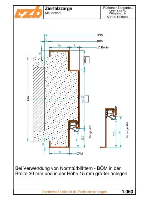 Zargenprofile - Rzb-zargen.de