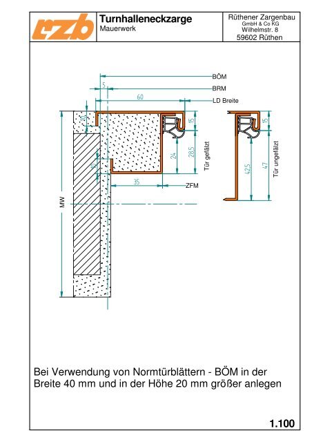 Zargenprofile - Rzb-zargen.de