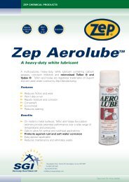 ZEP AEROLUBE - Sgiindustries.com