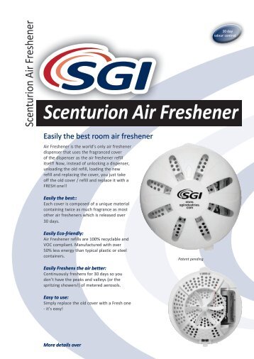 Scenturion Air Freshener - Sgiindustries.com