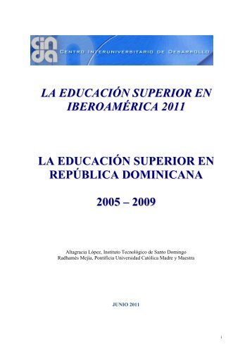 INFORME: EDUCACIÃN SUPERIOR EN IBEROAMÃRICA - Universia