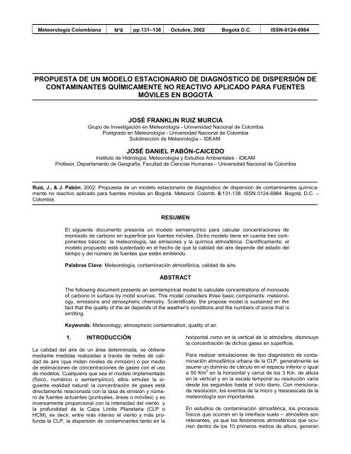 instituto nacional de meteorología