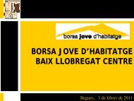 borsa jove d'habitatge baix llobregat centre - Consell Comarcal del ...