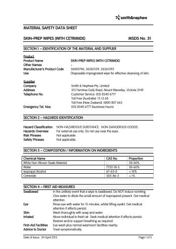 MSDS 51 - Briggate Medical Company