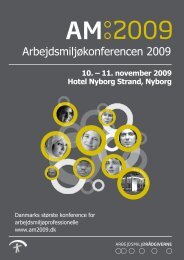 Arbejdsmiljøkonferencen 009 - Arbejdsmiljørådgiverne