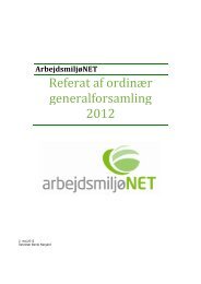 Referat af ordinÃ¦r generalforsamling 2012 - ArbejdsmiljÃ¸net