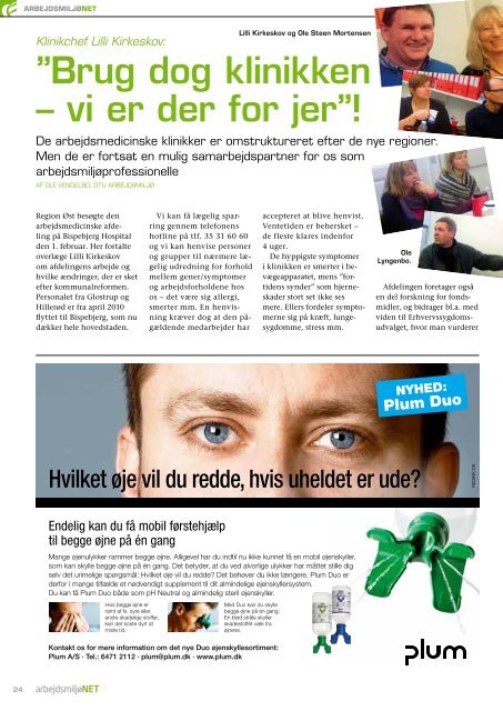 Medlemsblad nr. 2 2011 - ArbejdsmiljÃ¸net